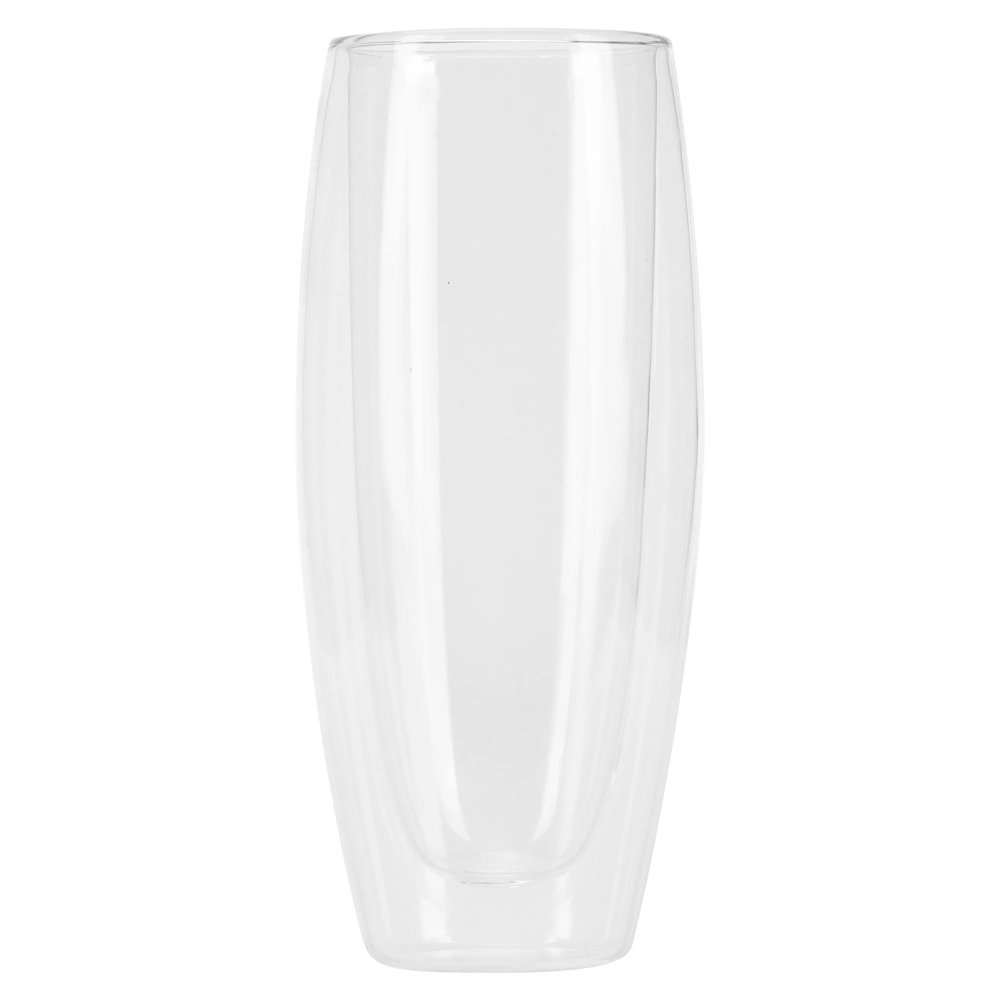 250ml Double Layer Beer Mug Portable High Borosilicate Glass Cocktail Glass for Drinking