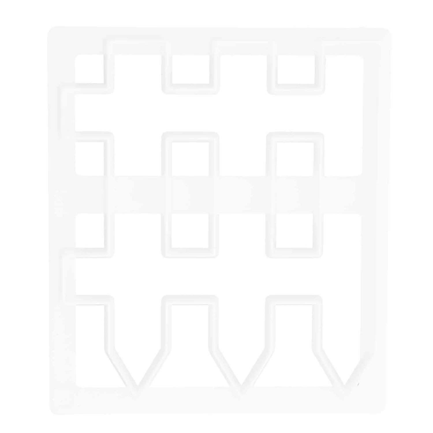 Fondant Cake Fence Printing Cutting Mold DIY Cake Border Decorating Baking Tool Mould