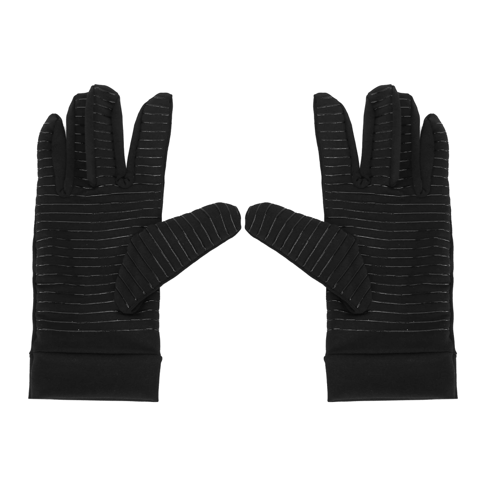 Arthritis Gloves Full Finger Copper Fiber Comfortable Soft Breathable Odorless Compression Gloves for Gaming CookingS