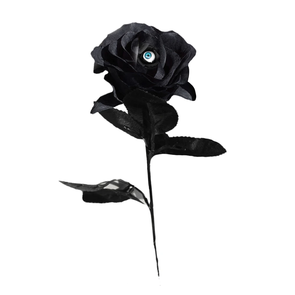 Artificial Rose Artificial Flower Halloween with Eyes Decoration Multi Color Artificial Rose