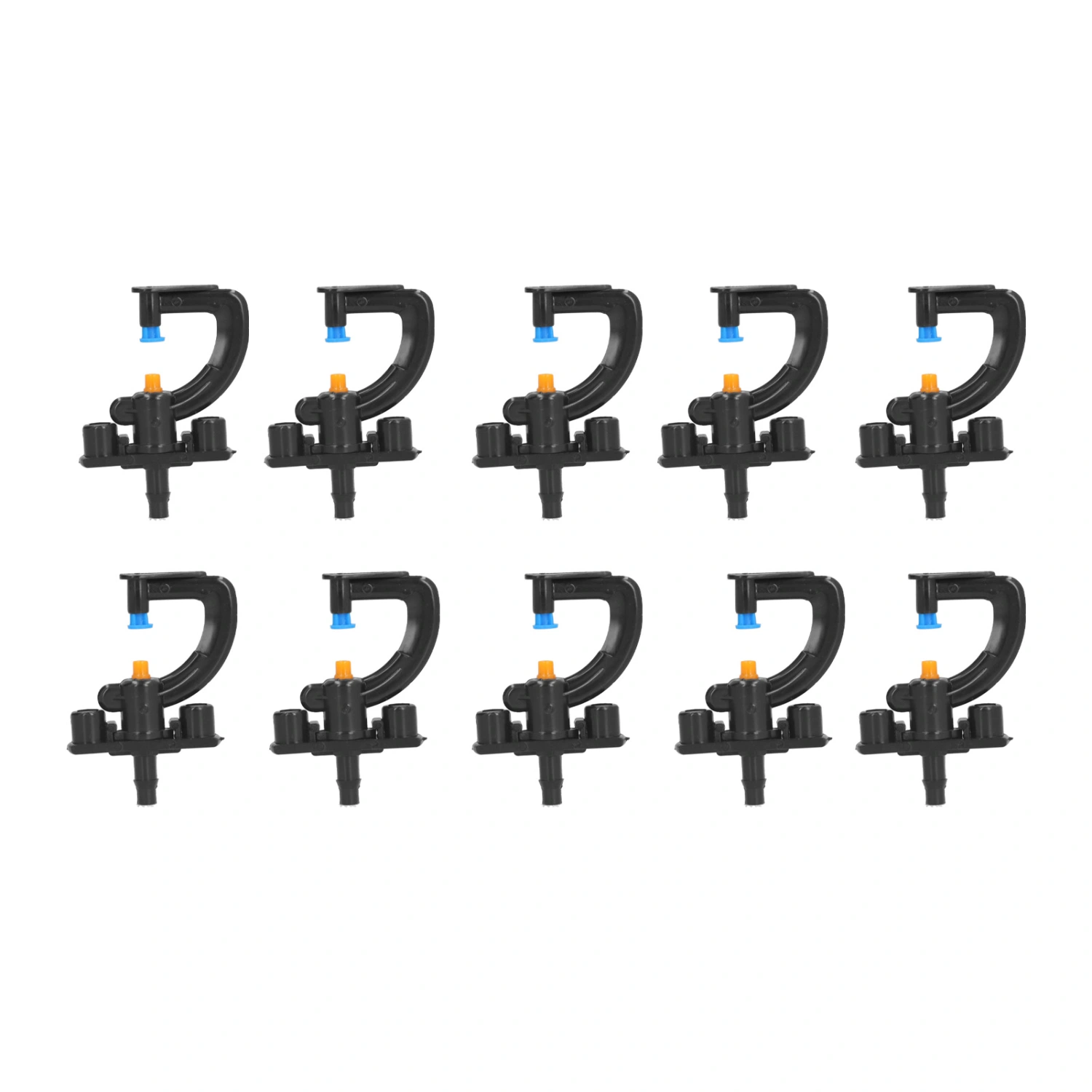 10 Set Rotating G Type Refraction Micro Nozzle Watering Sprinkler Irrigation Equipment for Greenhouse