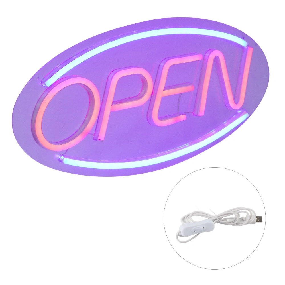 LED Open Sign Light USB Powered Neon Light for Window Store Bar Restaurant Door Wall Decor