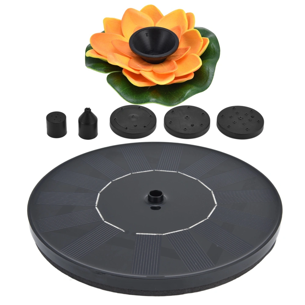 Lotus Solar Fountain Water Pump Floating Mini Solar Powered Water Fountain for Birdbaths Garden Pond Pool Outdoor1