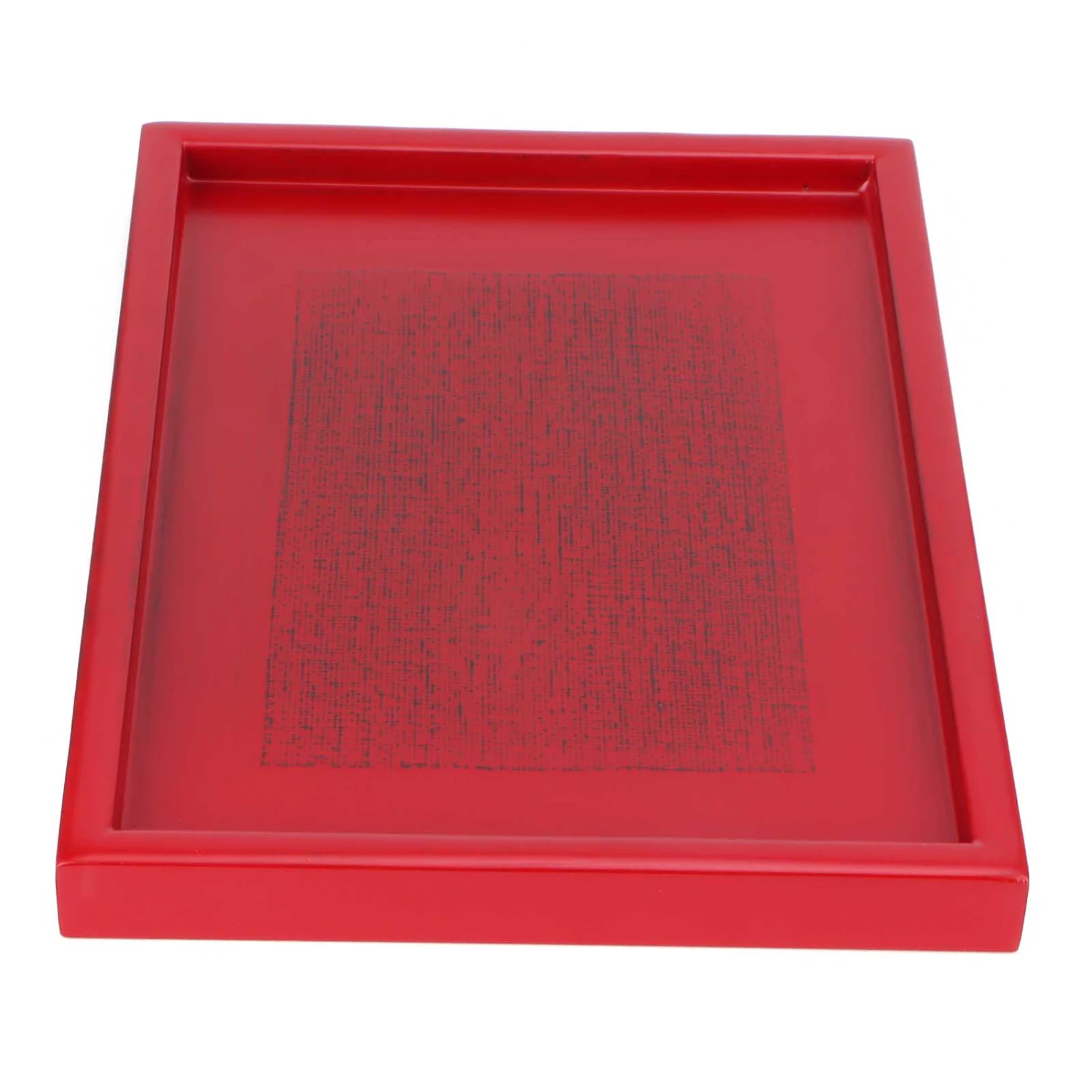 Wooden Snack Tray Food Serving Tray Tea Ceremony Holder for Home Kitchen RestaurantRed