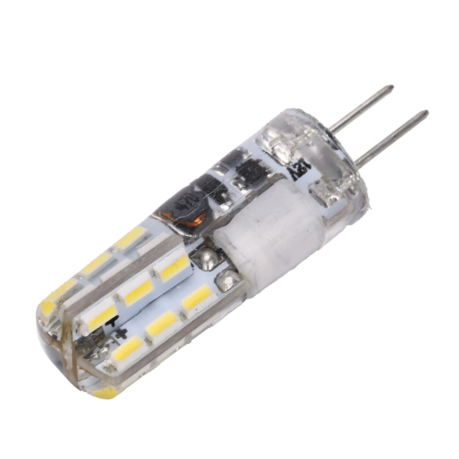 G4 24LED Light Bulb 2W 200LM Bi Pin Light Non Dimmable for Chandelier AC DC 12V(Cold White 6000-6500K )
