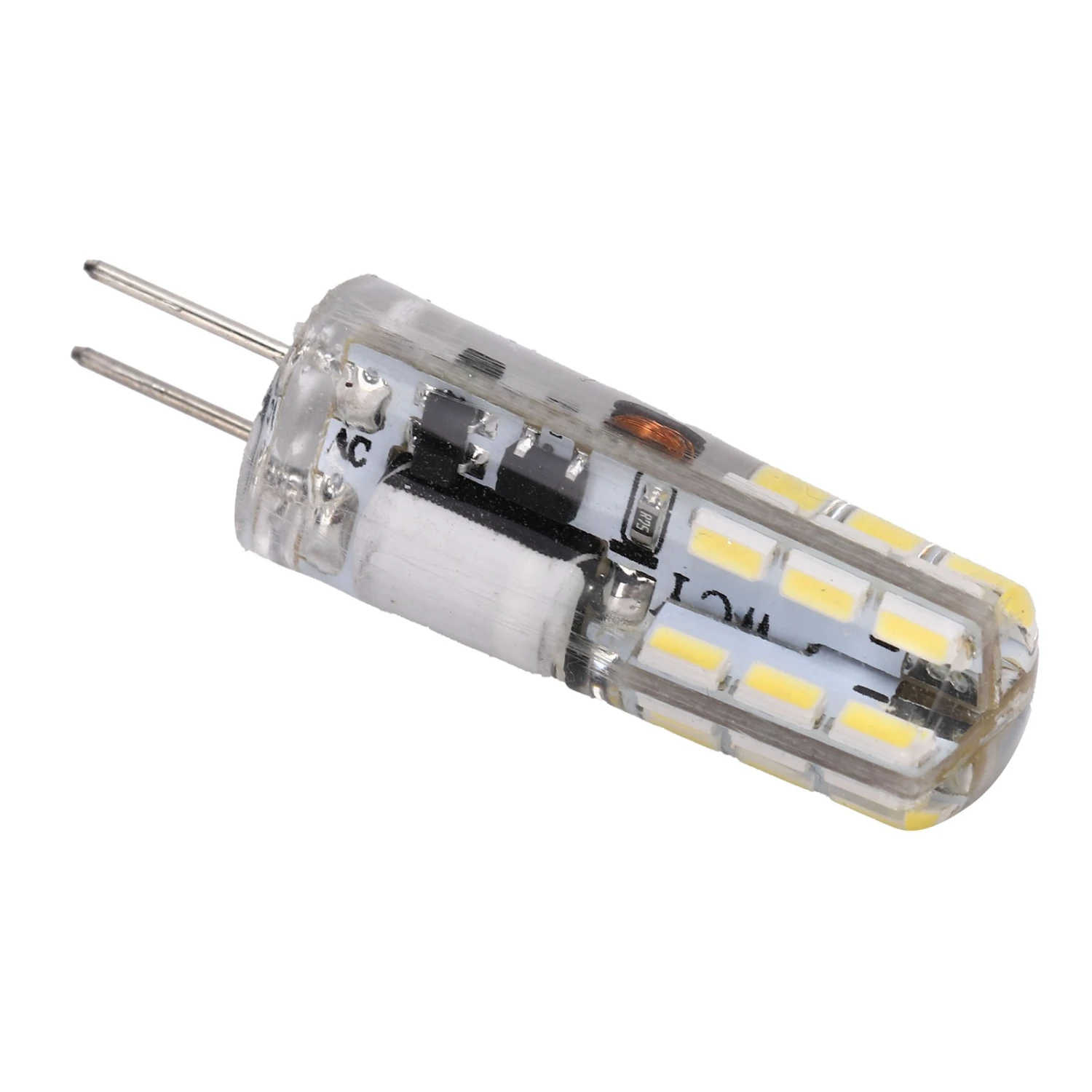 G4 24LED Light Bulb 2W 200LM Bi Pin Light Non Dimmable for Chandelier AC DC 12V(Cold White 6000-6500K )