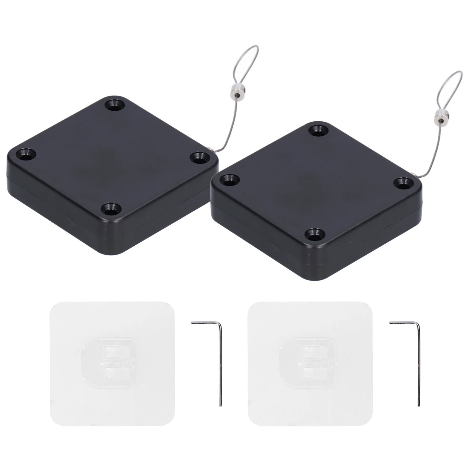 2Pcs Automatic Door Closer Punch Free Multifunctional 800G Pull Strong Tensile Force Wear Resistance Sensor Door Closer