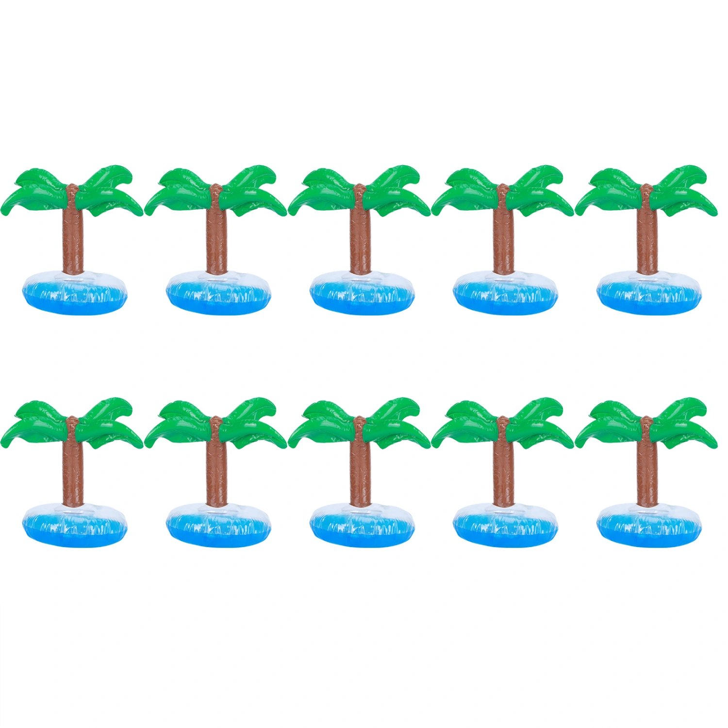 10Pcs Inflatable Drink Holder PVC Floating Cup Mat for Swimming Pool Party Beach
