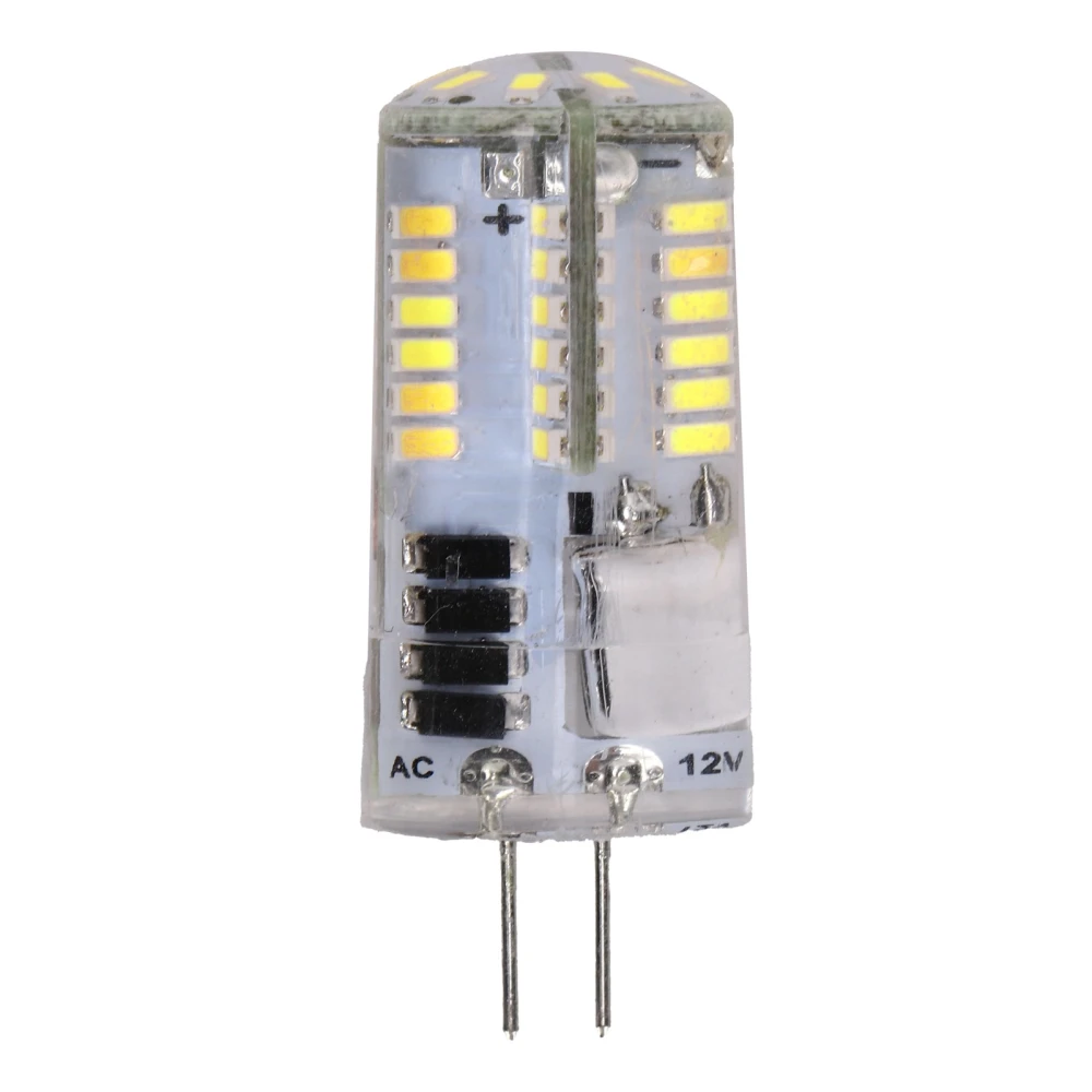 G4 57LED Bulb 5W 500LM Bi Pin Light Bulb Non-Dimmable for Chandelier AC/DC 12VCold White 6000-6500K