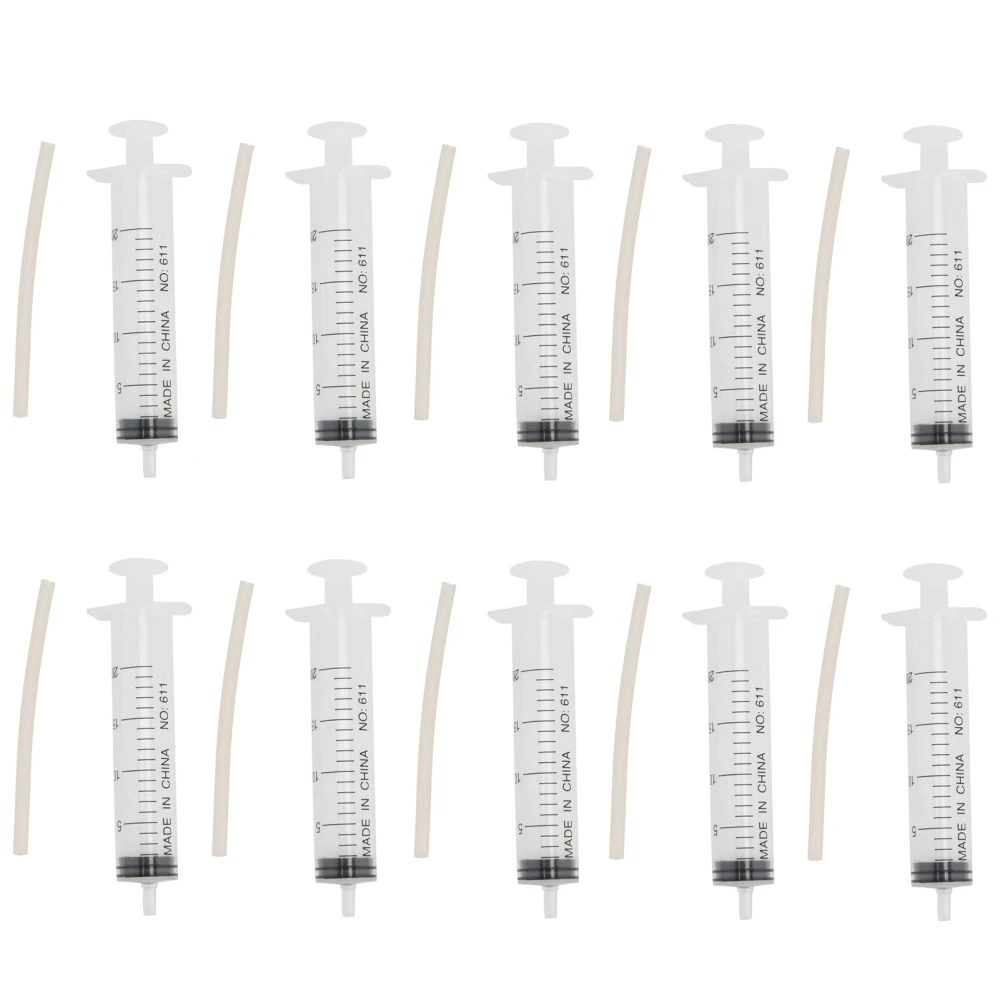 10Pcs Pet Medicine Syringe Dispenser Bird Syringe Feeder Pigeons Bird Feeding Injector