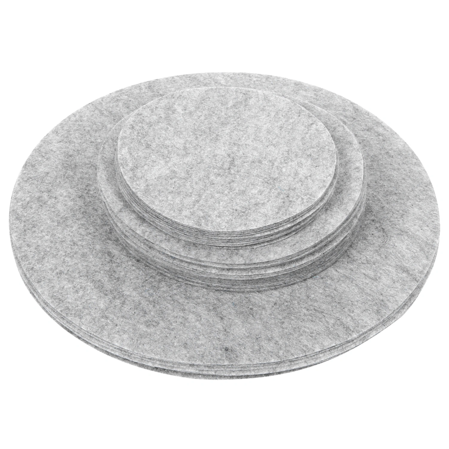 Soft Felt Plate Dividers Pan Separator Pads Cookware Bakeware Dish Pot Stacking ProtectorsGray 48PCS