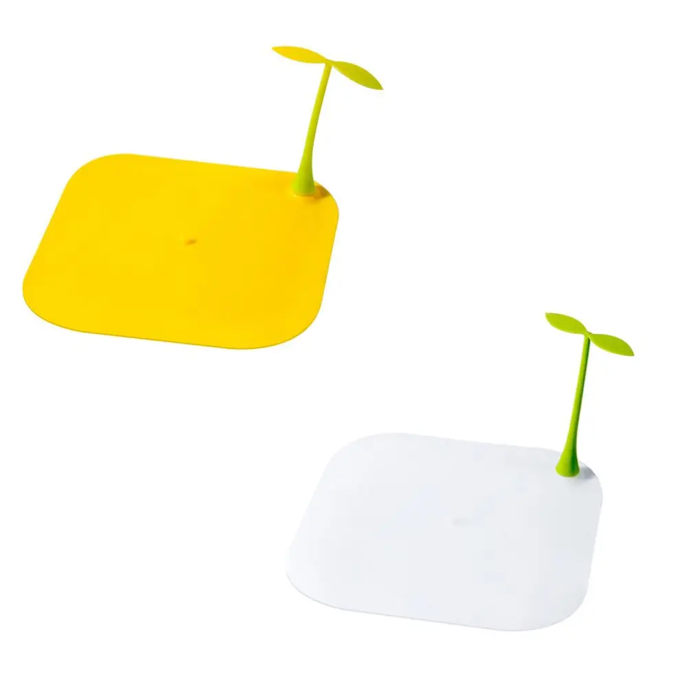 2Pcs Silicone Bean Sprout Floor Drain Cover Deodorant Floor Drain Cover Mat for Bathroom Kitchen Toilet