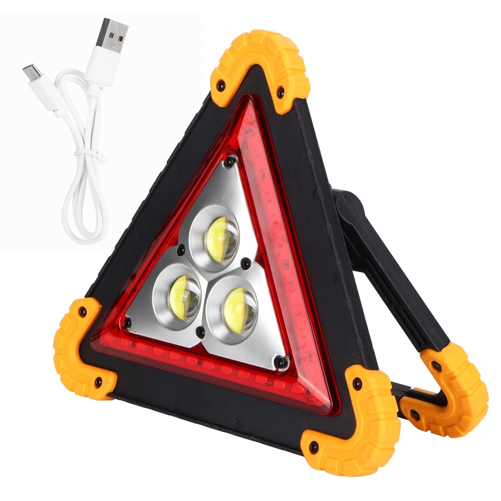 Triangular LED Work Light USB Rechargeable COB Flood Light for Outdoor Camping Car Repairing