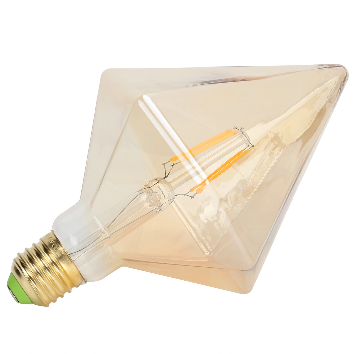 LED Filament Light Bulb Retro Style Pyramid Shape 4W E27 Bulb for Home Lighting Warm Light