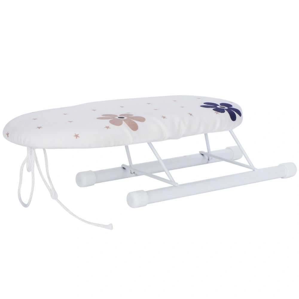 Mini Ironing Board Foldable Sleeve Cuffs Collars Ironing Table for Home Travel UseFlower Cluster