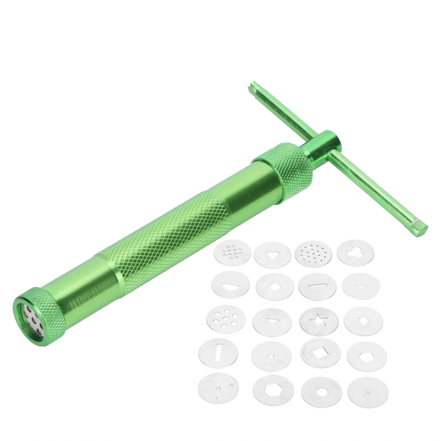 Clay Extruder Stainless Steel Rotating Squeezer Kit for Pottery Ceramic Sculpture Craft