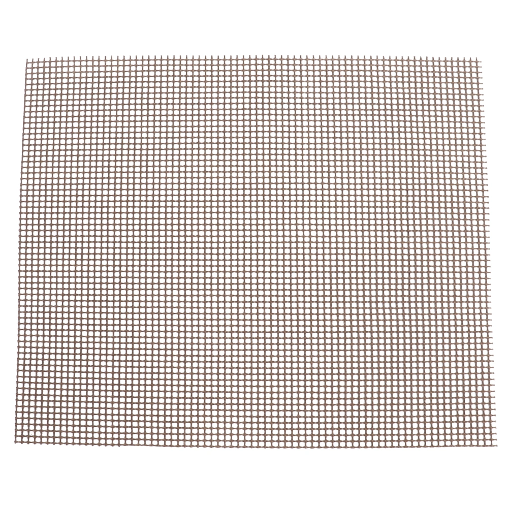 Food Grade NonStick Grid Sheet Multifunctional Barbecue Grid Mat for Barbecue Outdoor(Brown 33x40cm )