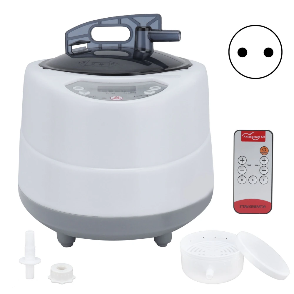 1000W Household Sauna Steamer Pot 2.0L Portable Sweat Spa Steam Pot for Body DetoxEU Plug AC 220-240V