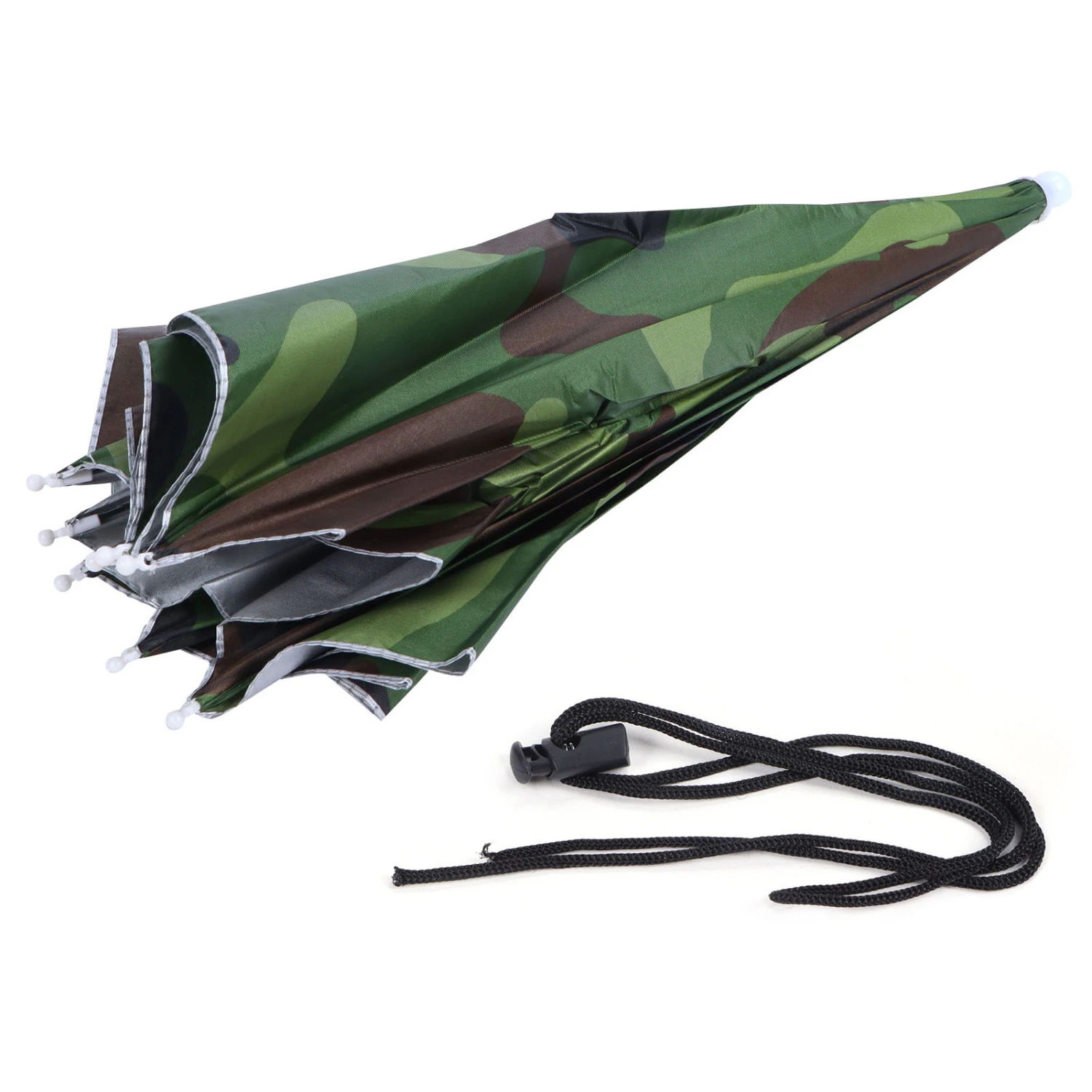 Foldable Umbrella Hat Portable Waterproof Outdoor Fishing Umbrella Cap for AdultCamouflage