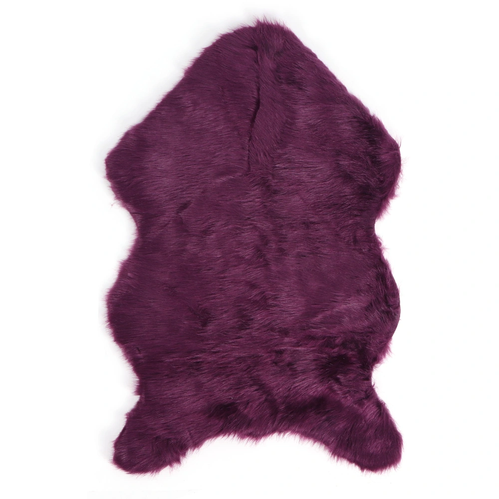 Faux Sheepskin Fur Rug Soft Carpet Area Rug for Bedroom Sofa Floor Living Room DecorPurple