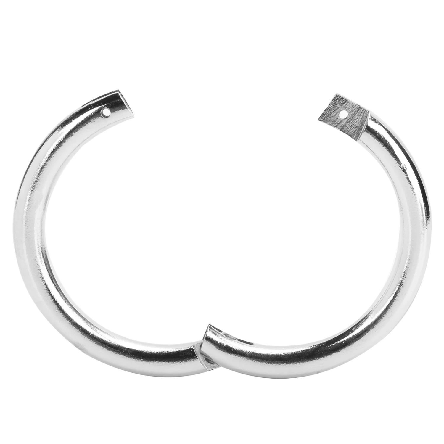 Metal Bull Cow Nose Ring Chrome Plated for Farm Animal Cattle Veterinary Husbandry Accessory