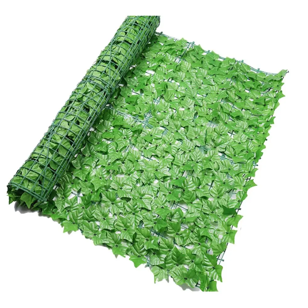 Artificial Ivy Fence Screen Artificial Hedges Fence and Artificial Leaf Screening Roll Decoration for Outdoor Decor Garden