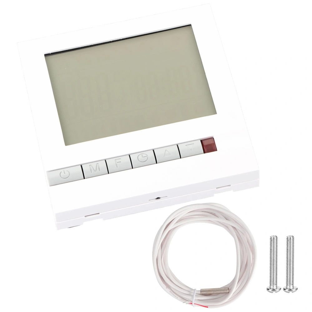 White Electric Heating Thermostat LCD Button APP Voice Control Temperature Controller 95‑240V