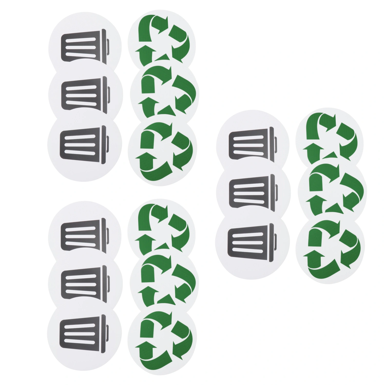 18Pcs Recyclable Environmental Label Trash Recycle SelfAdhesive Home Outdoor Waterproof Label