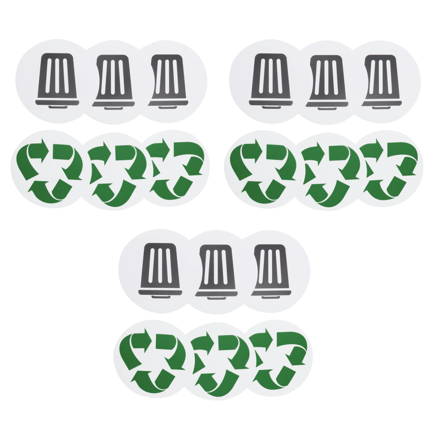 18Pcs Recyclable Environmental Label Trash Recycle SelfAdhesive Home Outdoor Waterproof Label