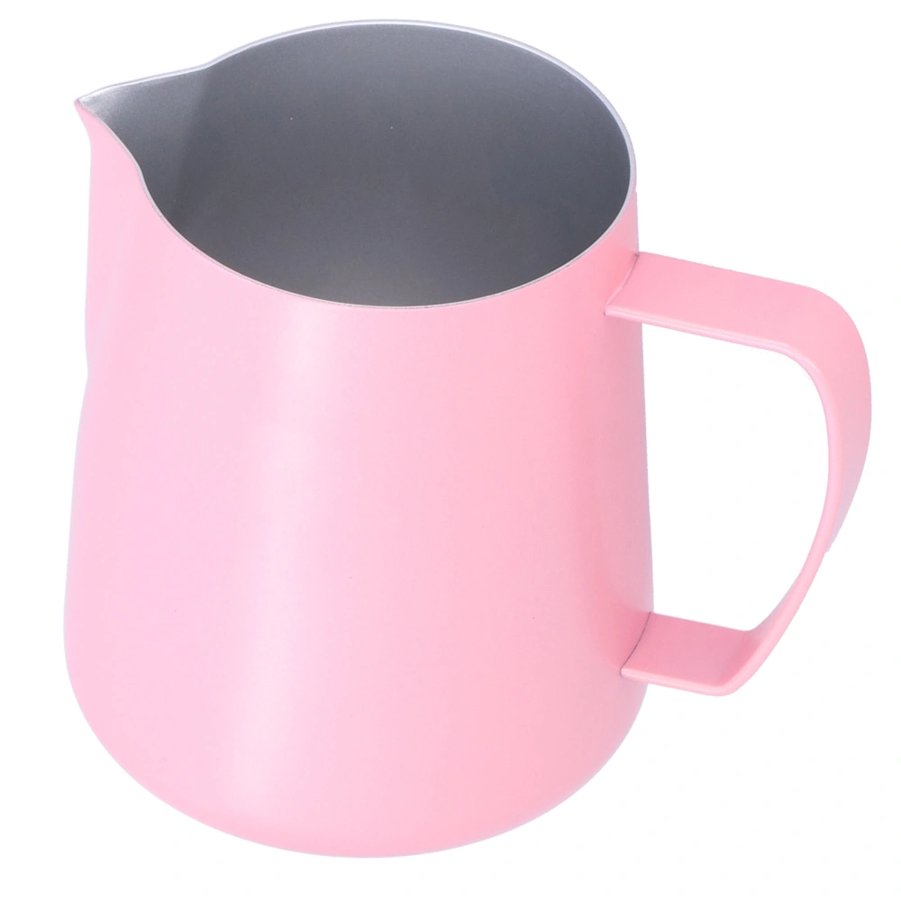 400ml Coffee Pitcher Fancy Milk Frothing Pitcher with Eagle Beak Spout for Home Cafe Pink