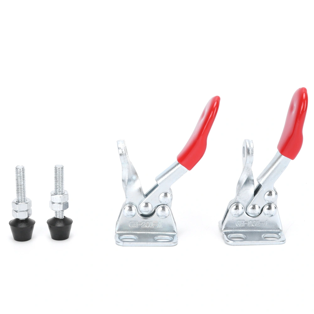 2Set Hold Down Toggle Clamp LD GH‑201‑A Clamping Fixture Hand Tools 30kg Holding Capacity