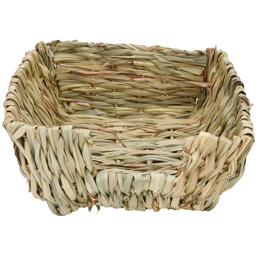 Handcrafted Reed Grass Bed Pet Cave Sleeping Bed for Rabbits Chinchilla Cat Puppy Hamster