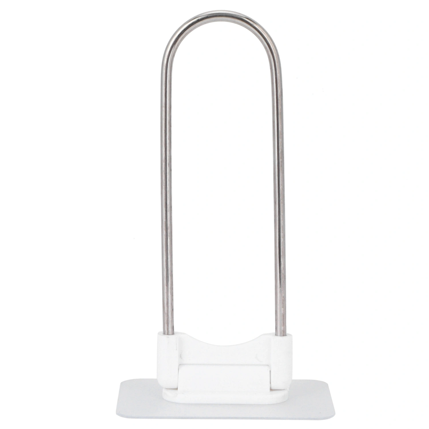 Clothes Hanger Organizer Stainless Steel UShape Wall Storage Rack for Bathroom Balcony White