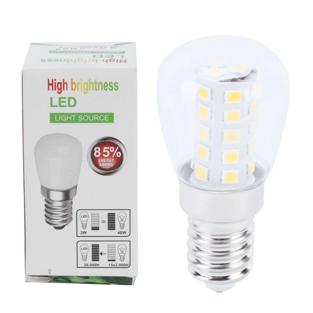 3W E14 Corn Lamp High Brightness Miniature LED Light Bulb Warm Light 270LM‑300LM 220V