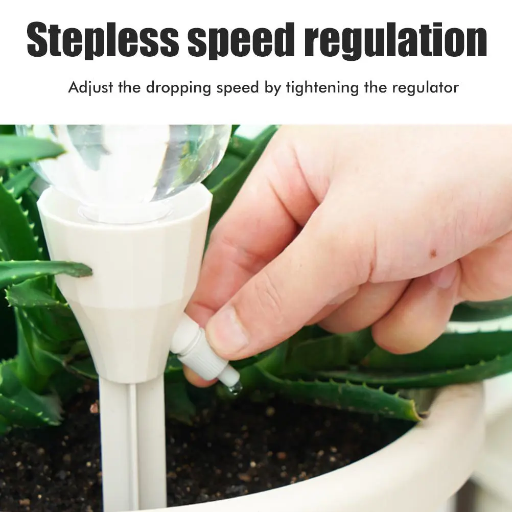 3PCS Plant Drip Irrigation Self Plant Watering System Device With Adjustable Control Valves Switch Automatic Dripper