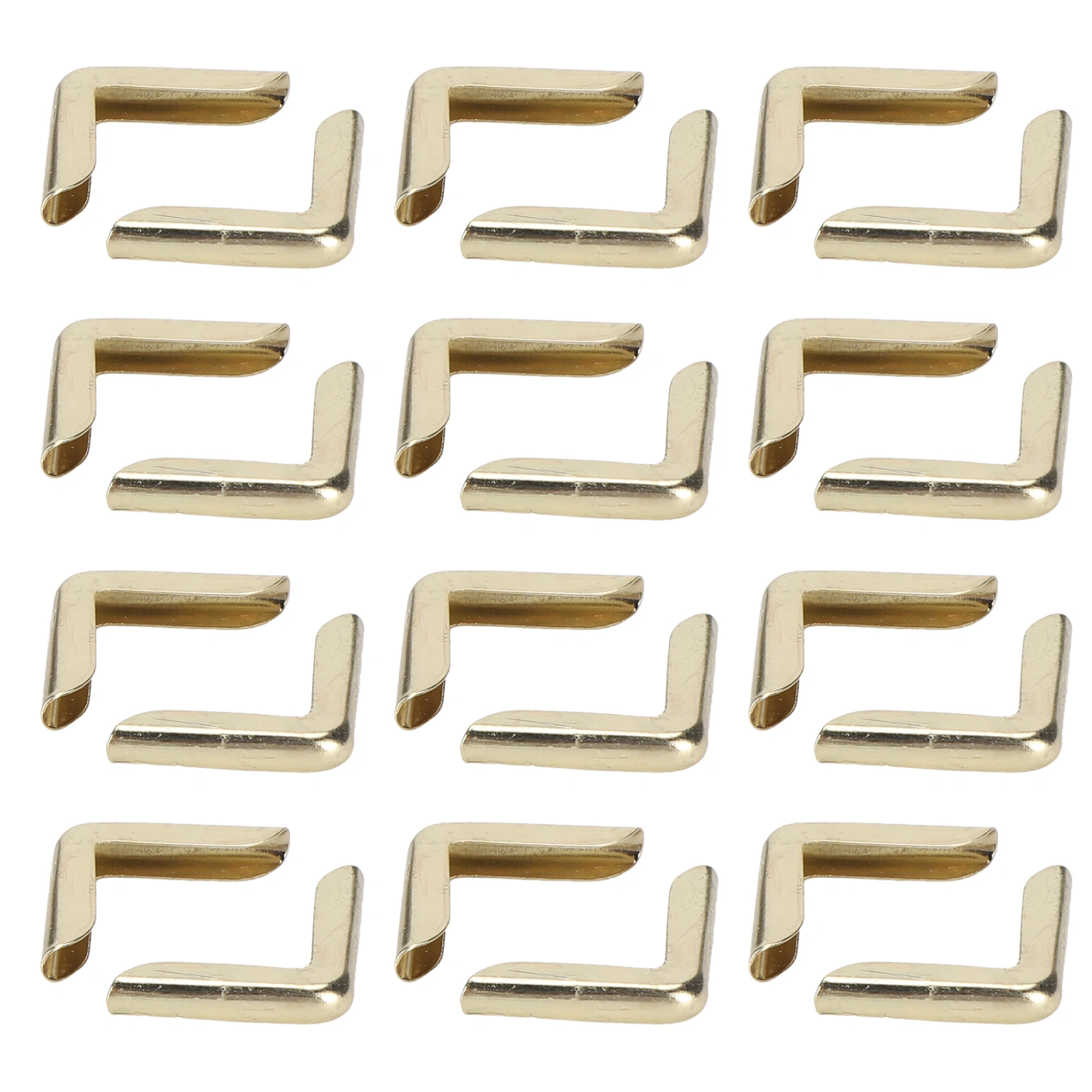 100Pcs Book Corner Protector Aluminum Alloy Gold Vintage Corner Guard for Photo Album Notebook 2.2mm