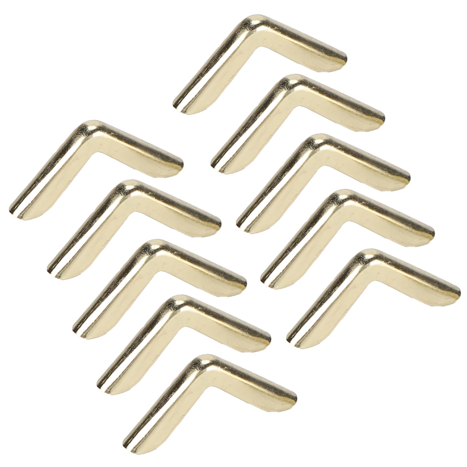100Pcs Book Corner Protector Aluminum Alloy Gold Vintage Corner Guard for Photo Album Notebook 2.2mm