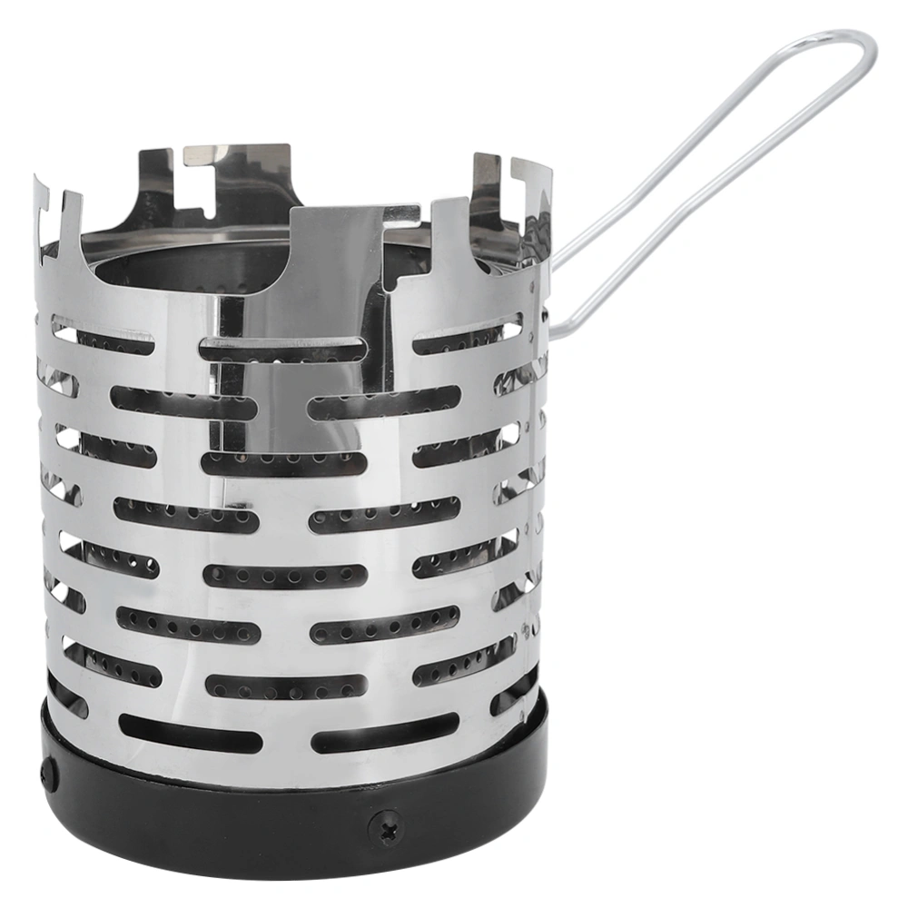 Mini Stove Heating Cover Stainless Steel Portable Warming Outdoor Heater Shield