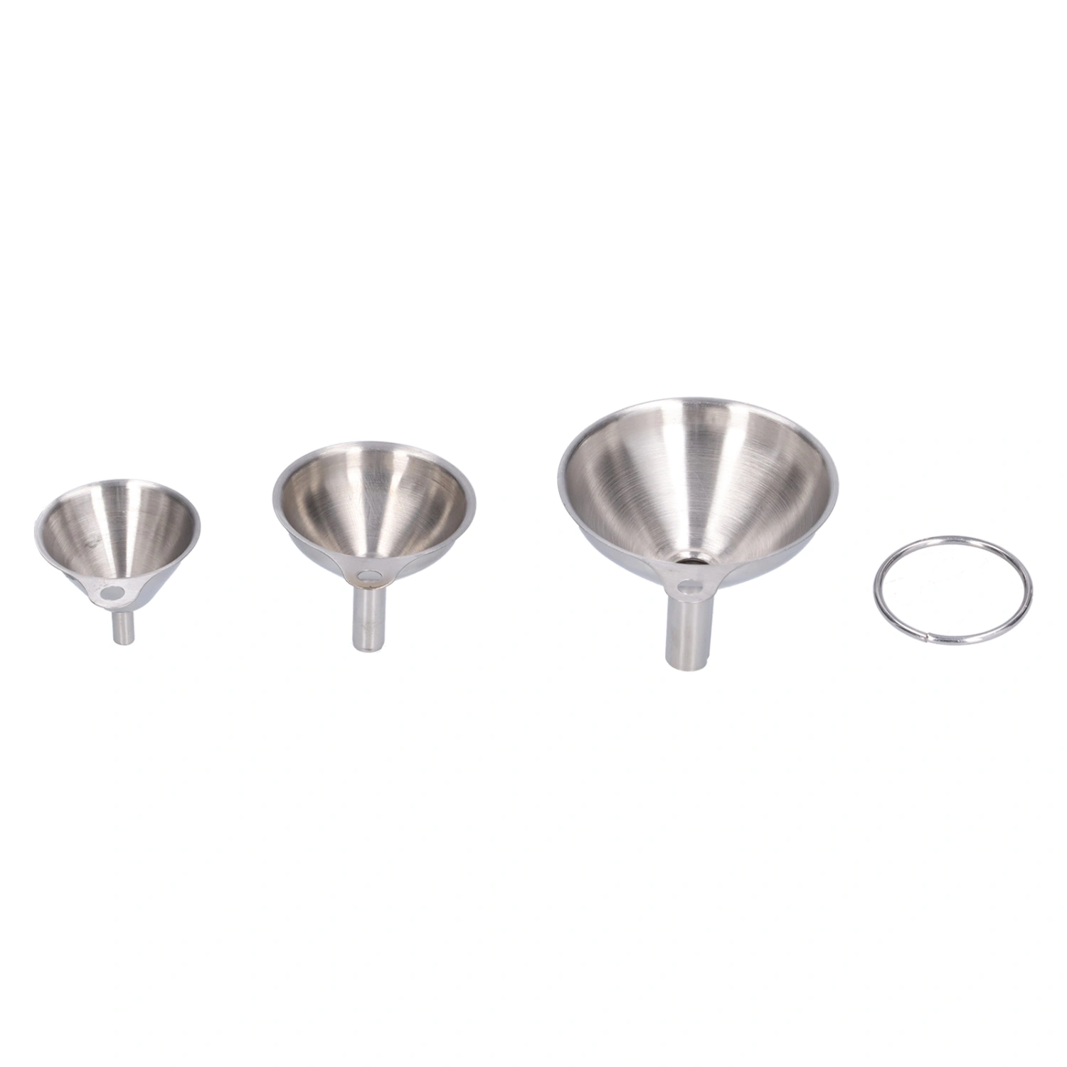 3PCS Stainless Steel Funnel Mini Funnel Oil Vinegar Wine Spice Sauce Leakage Household Oil Leakage