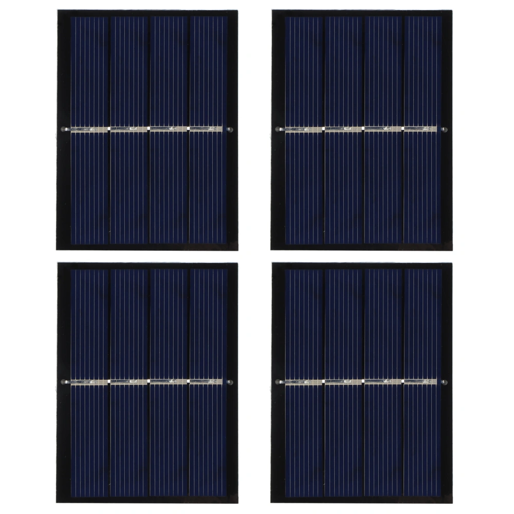 4Pcs 0.65W 2V DIY Solar Panel Module System for Solar Toy Light Battery Charging 60x80mm