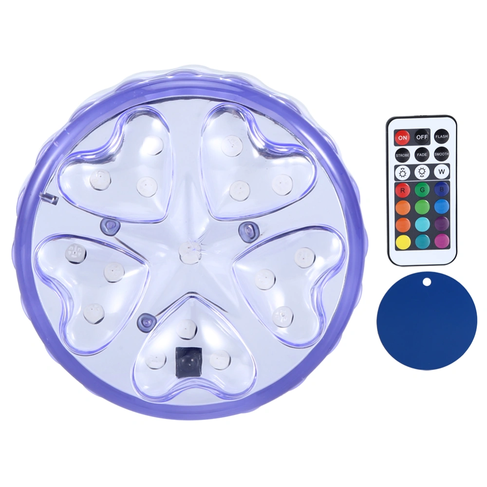 16RGB LED Waterproof Swimming Pool Pond Underwater Light Landscape Decor with Remote Control