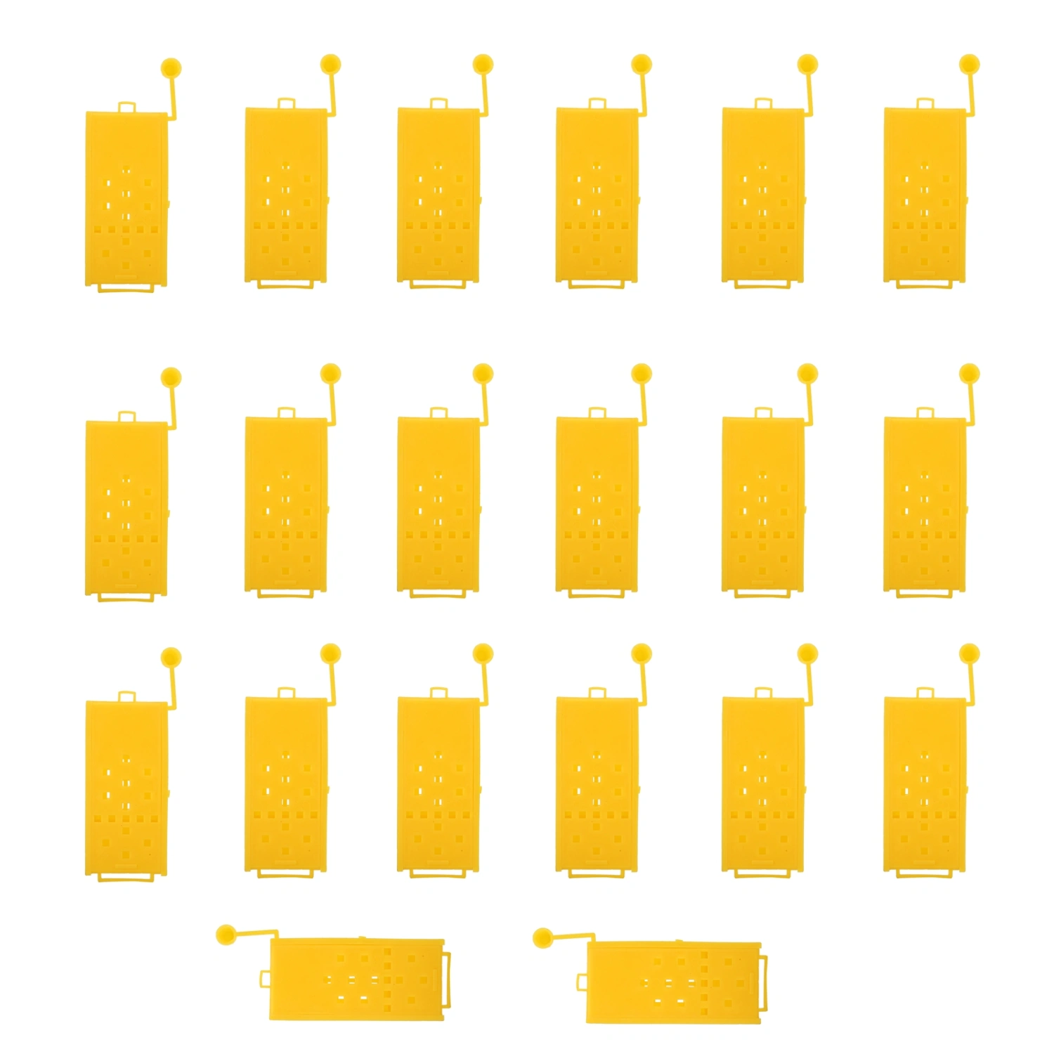 20Pcs Queen Bee Cages Yellow Plastic Capture Box Beekeeping Transport Tool Beekeeper Equipment