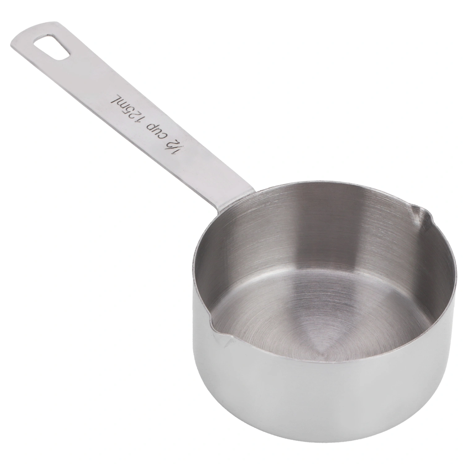 Baking Measuring Spoon 304 Stainless Steel Measuring Cup Scoop with Scales Kitchen Supplies1/2cup125ml