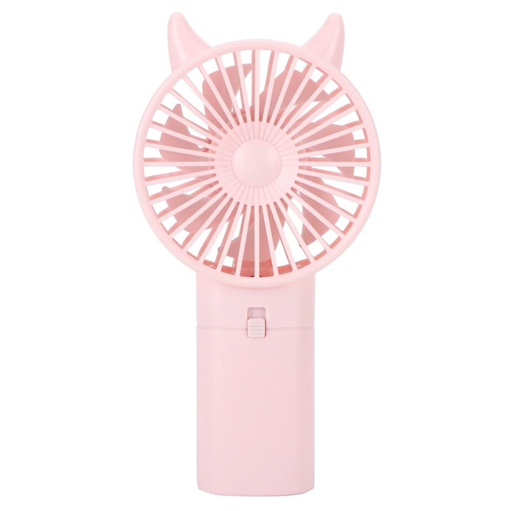 Mini Fan Portable Hand Held Cute Mute Electric Cooling Fan for Home Office Travel Pink