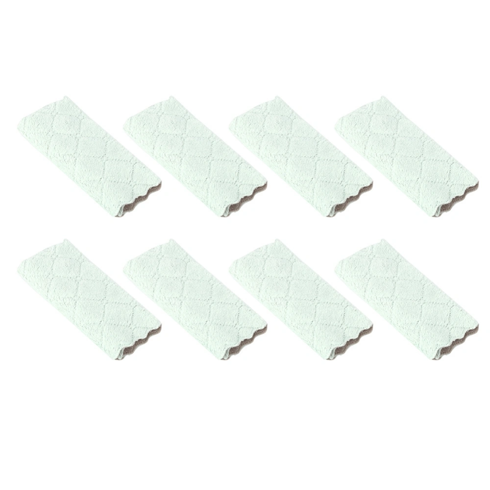 8pcs Soft Double-Sided Cleaning Cloth Water Absorption Dish Towel Kitchen Cleaning Tool