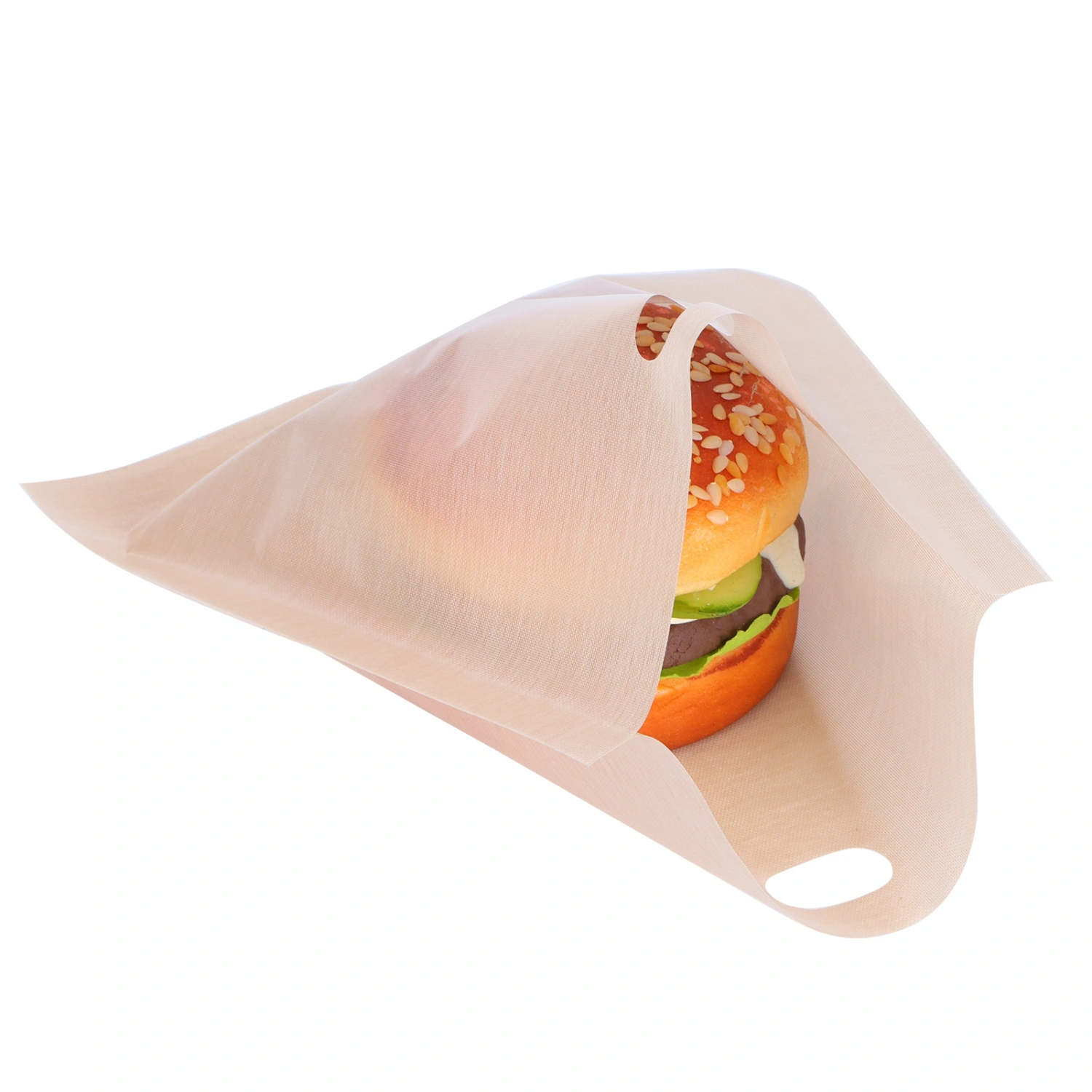 5Pcs NonStick Microwave Oven Toast Bag Food Grade Reusable Barbecue Bag for Barbecue Baking(16x18CM )