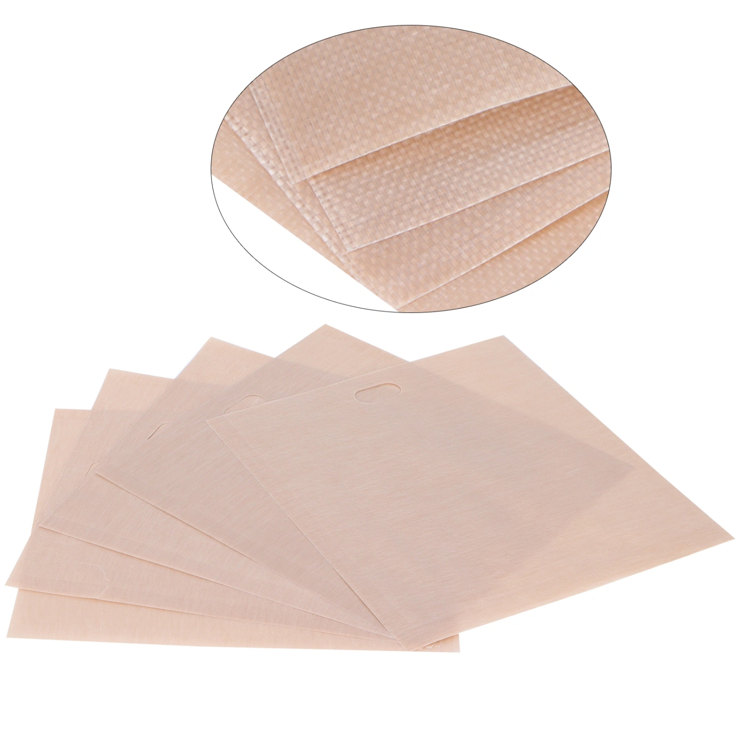 5Pcs NonStick Microwave Oven Toast Bag Food Grade Reusable Barbecue Bag for Barbecue Baking(16x18CM )