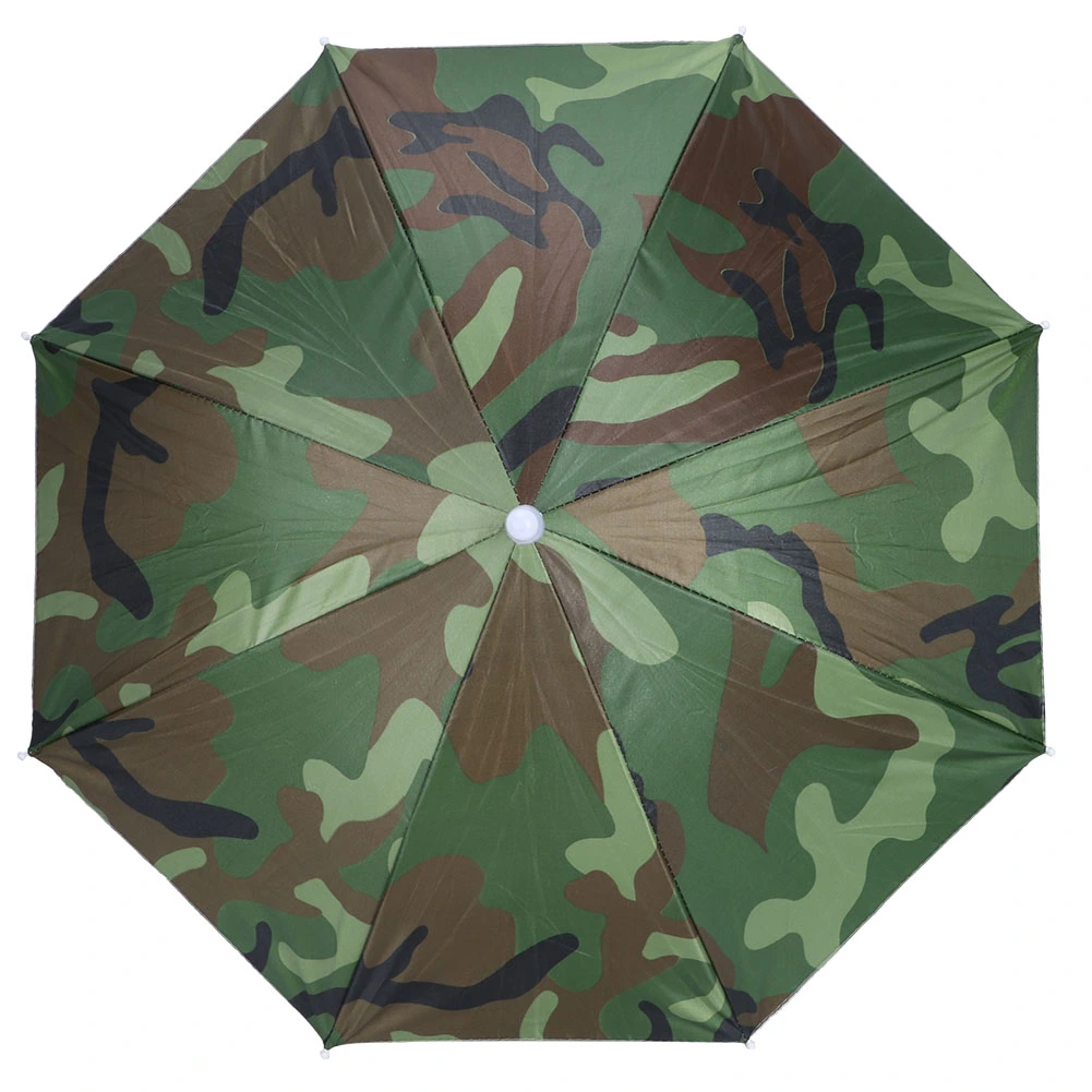 Foldable Umbrella Hat Fishing Sun Hat for Outdoor Activity Hiking Headwear Umbrella