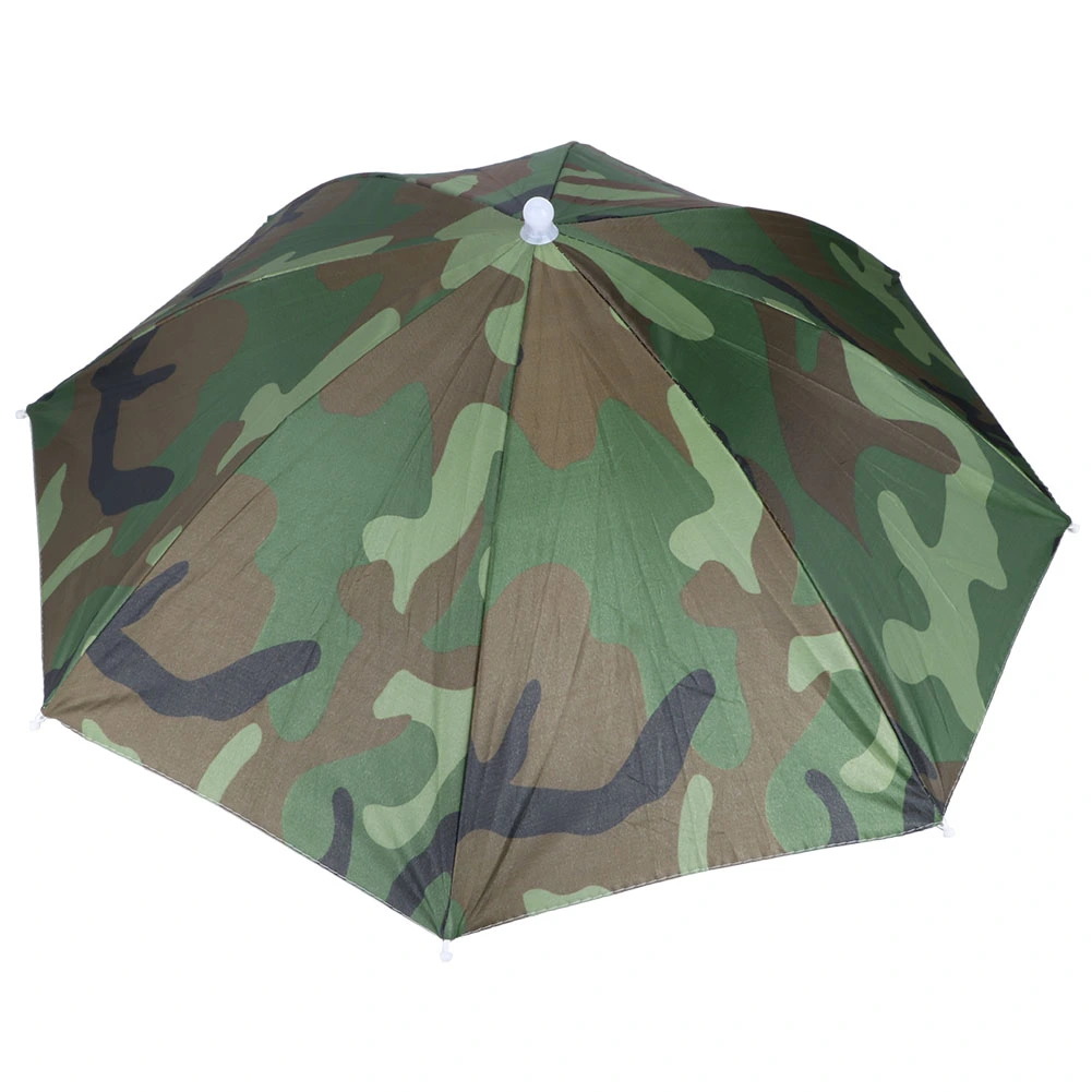 Foldable Umbrella Hat Fishing Sun Hat for Outdoor Activity Hiking Headwear Umbrella