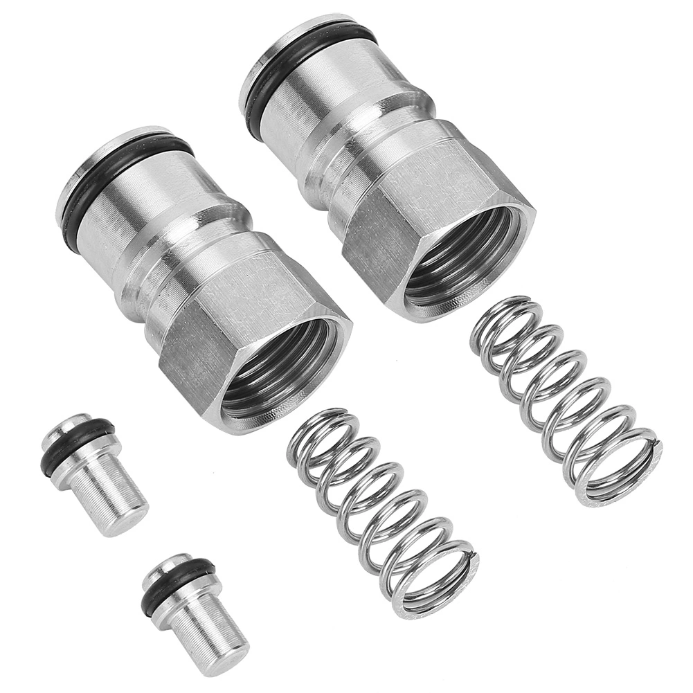 Ball Lock Keg Post Parts Stainless Steel Poppets Springs Gas Liquid 19/32in‑18 Female Thread